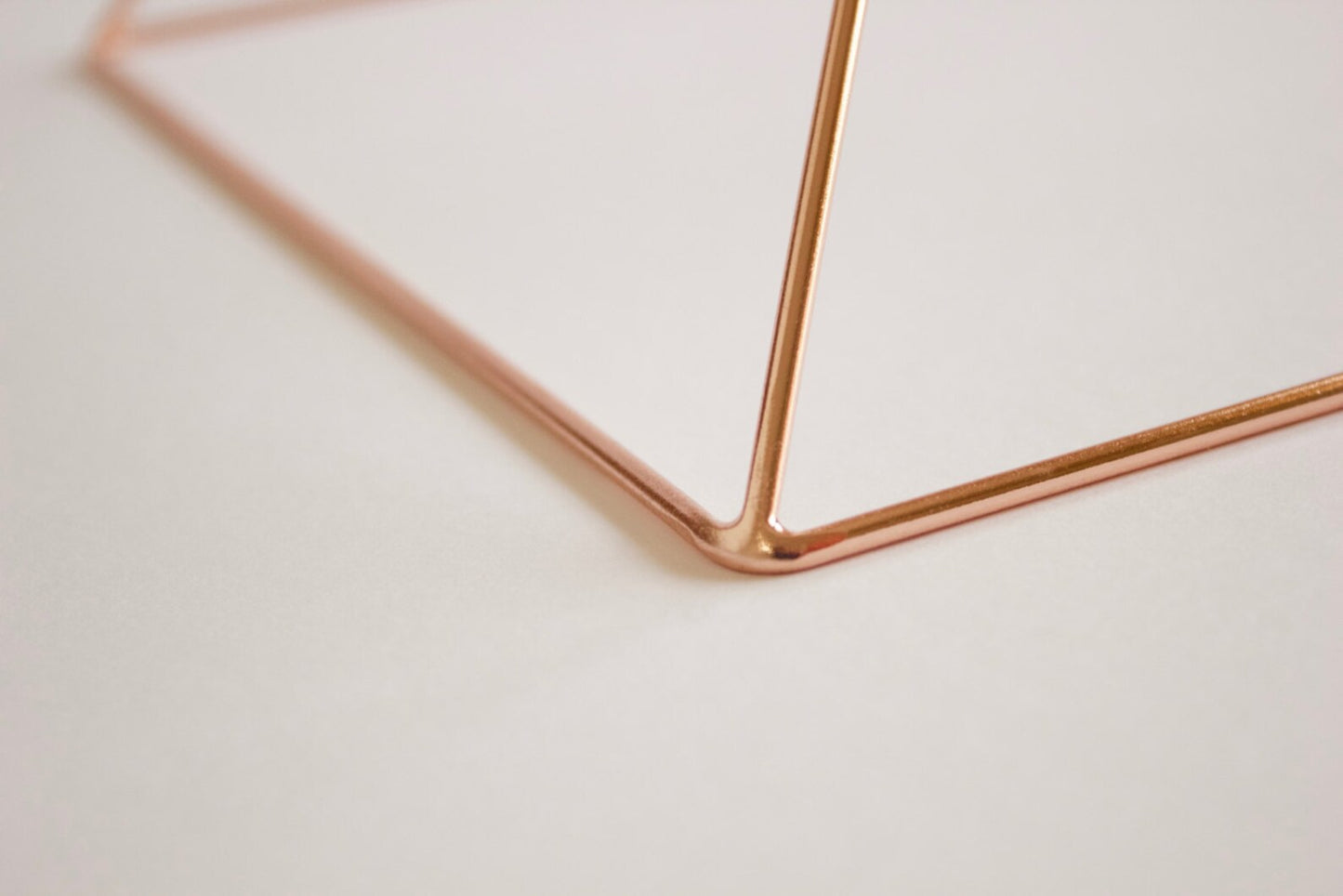 Rose Gold Meditation Pyramid