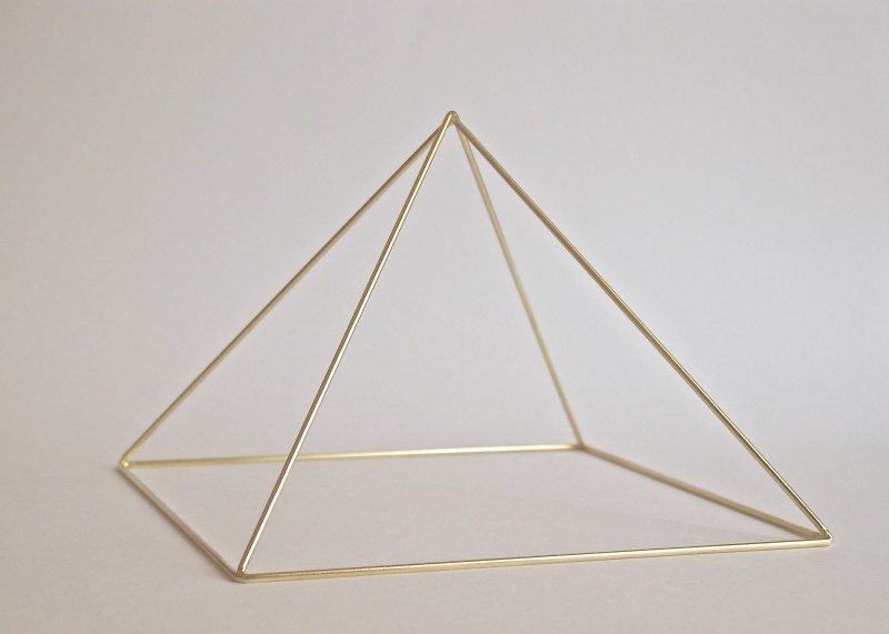 BRASS Meditation Pyramid by Healing Energy Tools