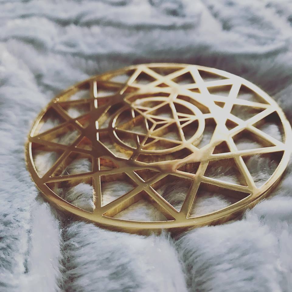 Metatrons MerKaBa Gold 24K Plated Tool