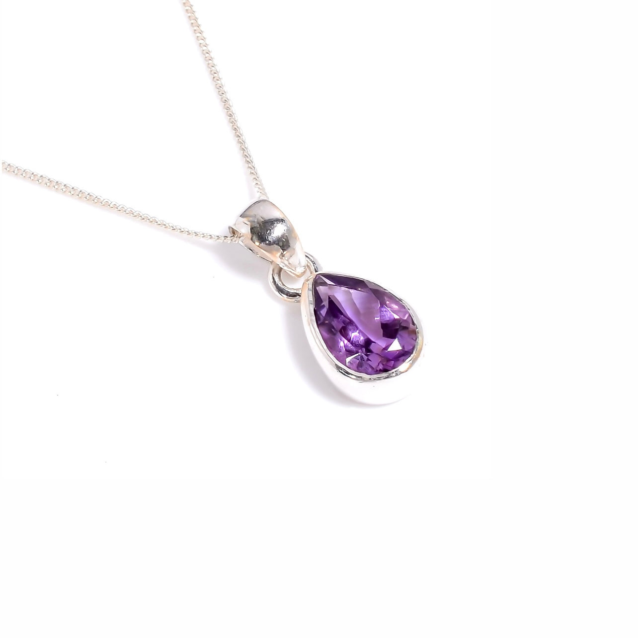 Amethyst Necklace Sterling Silver 925