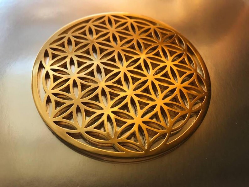 Flower of Life Gold 24K Plated Tool Pocket Size