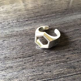 Hexagon Ring Sterling Silver 925 - healingenergytools