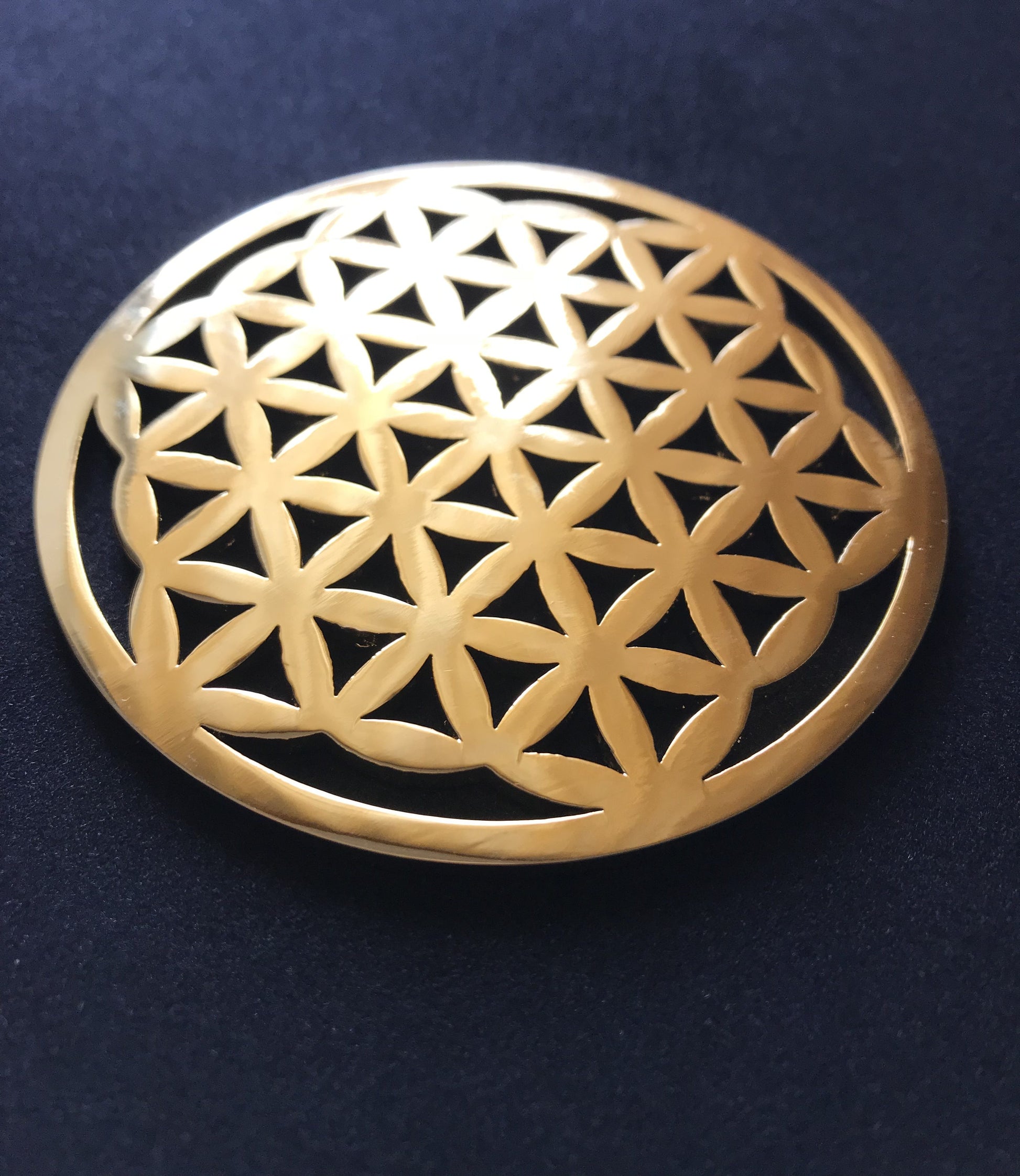 The Flower of Life Gold 24K Plated Tool Pocket Size (New)