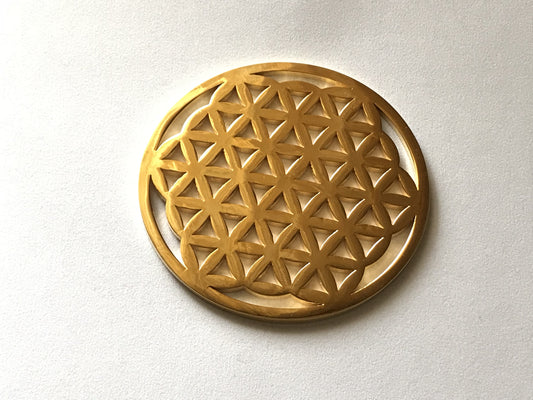 The Flower of Life Gold 24K Plated Tool Pocket Size (New)