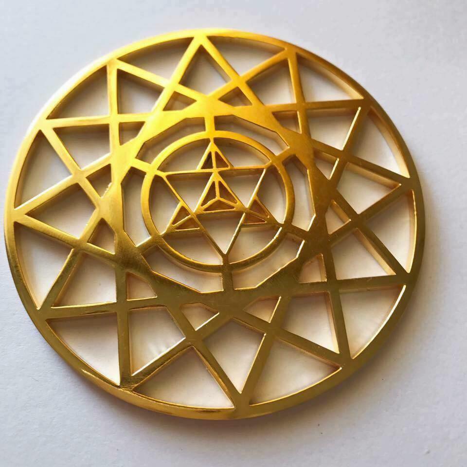 Metatrons MerKaBa Gold 24K Plated Tool – HEALING ENERGY TOOLS