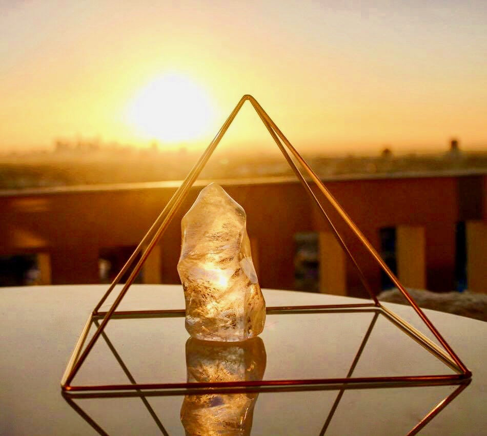 Gold 24K Meditation Pyramid
